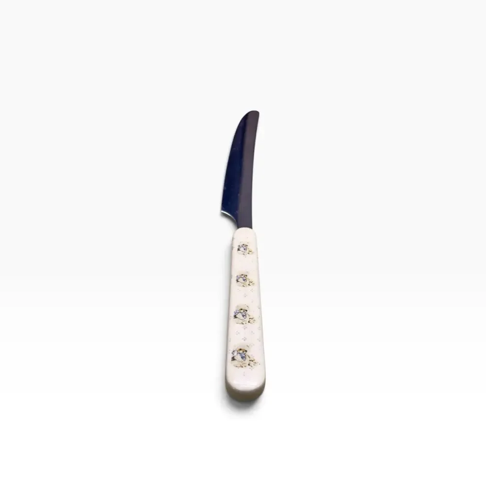 Tienshan Country Bear Stainless Plastic Handle Silverware 8in Dinner Knife